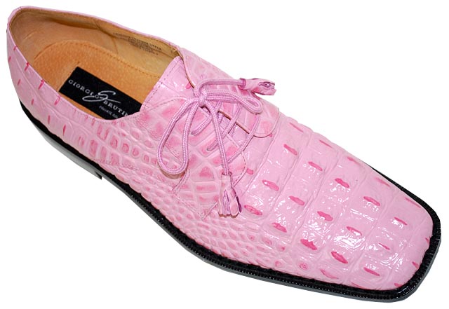 Pink store alligator shoes